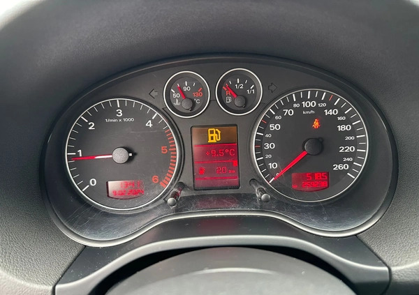 Audi A3 cena 16500 przebieg: 261200, rok produkcji 2005 z Żagań małe 172